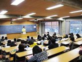 The lecture in progress