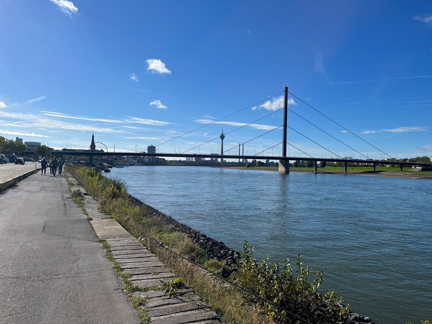 デュッセルドルフを流れるライン川沿いの景色.jpg